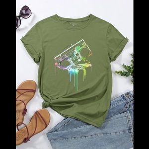 SHEIN Graphic Short Sleeve Tee